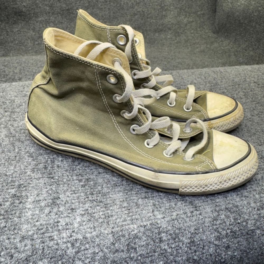 Converse Shoes Chuck Taylor Womens 8 Olive Green High Top Sneakers HiTop Street